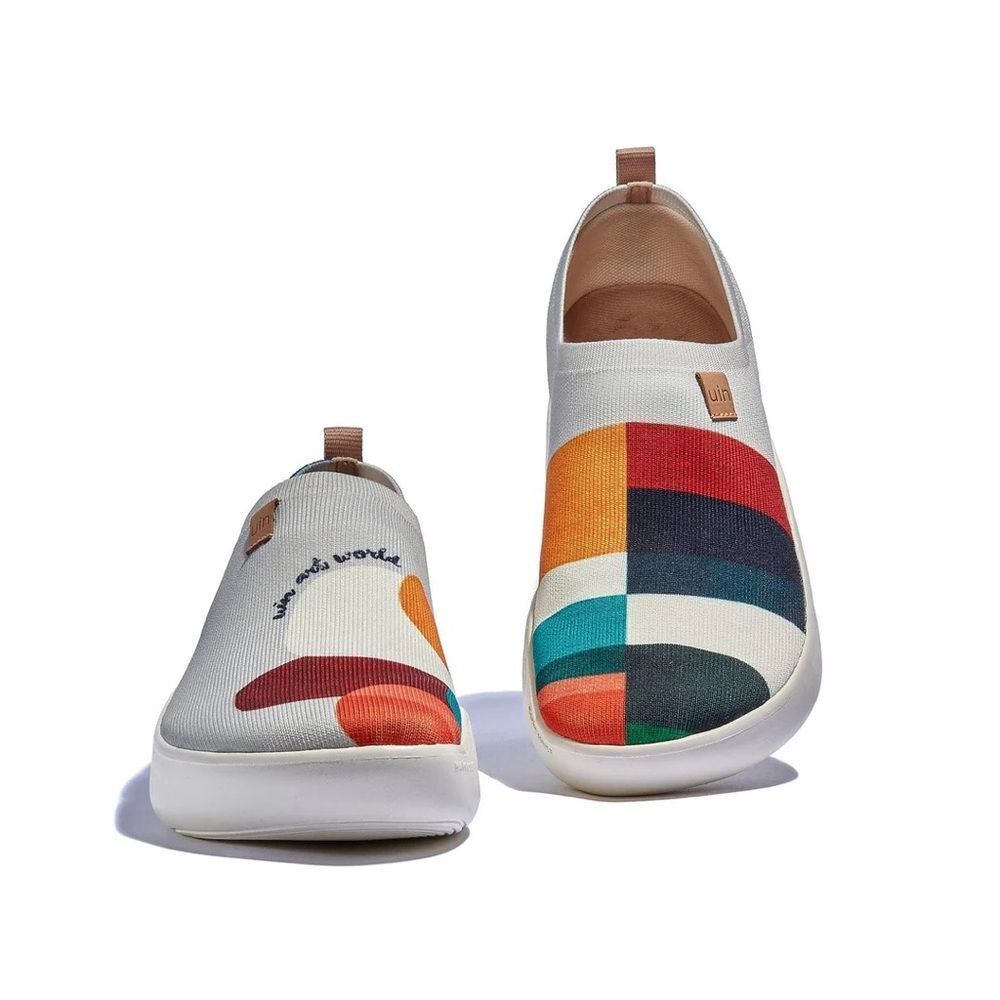 UIN Women's Travel Walking Shoes Slip On Casual Sneaker (Hold That Color 4)